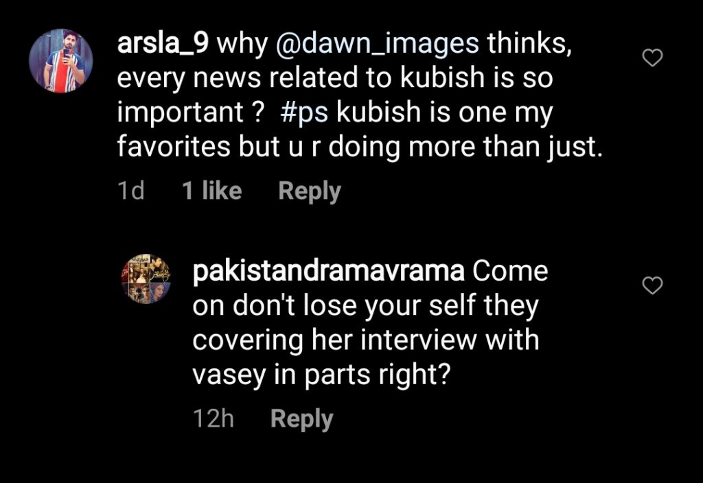 Fans Came to Support Kubra Khan After Backlash On Siding Mohsin Abbas Haider