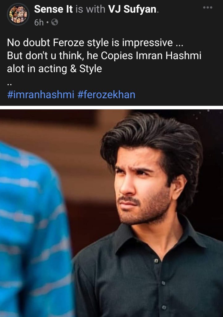 Netizens Compare Feroze Khan With This Indian Actor