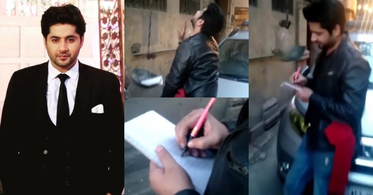 Imran Ashraf’s Fan Got Autograph At Door Step