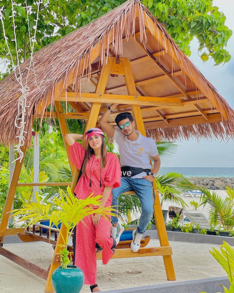 TikTok Star Zulqarnain Sikandar And Kanwal Aftab Vacationing in Maldives