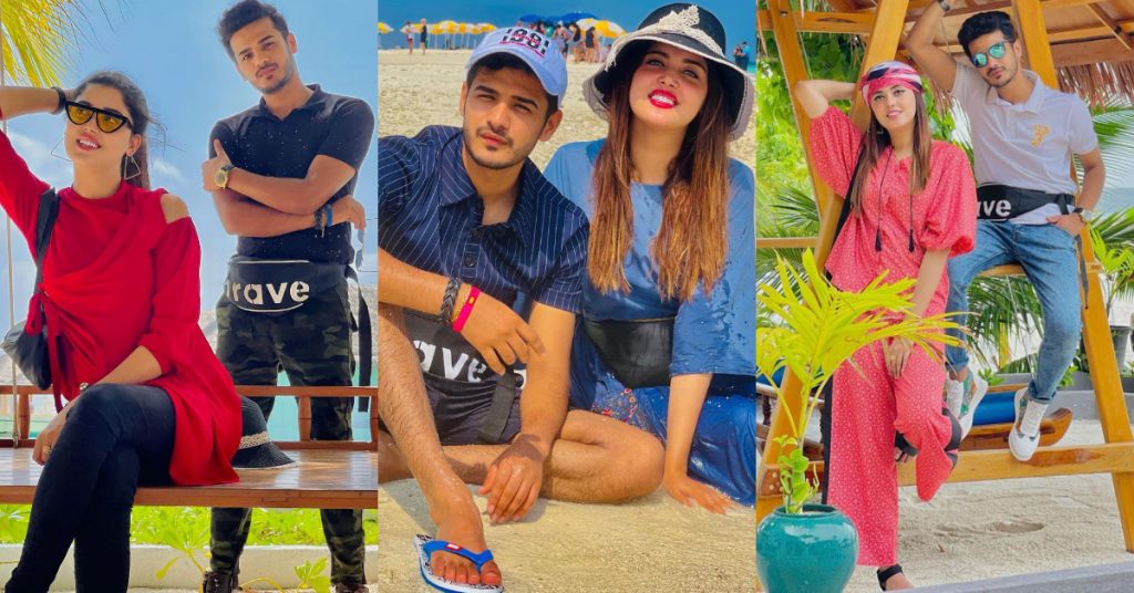 TikTok Star Zulqarnain Sikandar And Kanwal Aftab Vacationing in Maldives