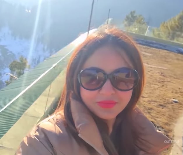 Nadia Khan with her Husband at Malam Jabba