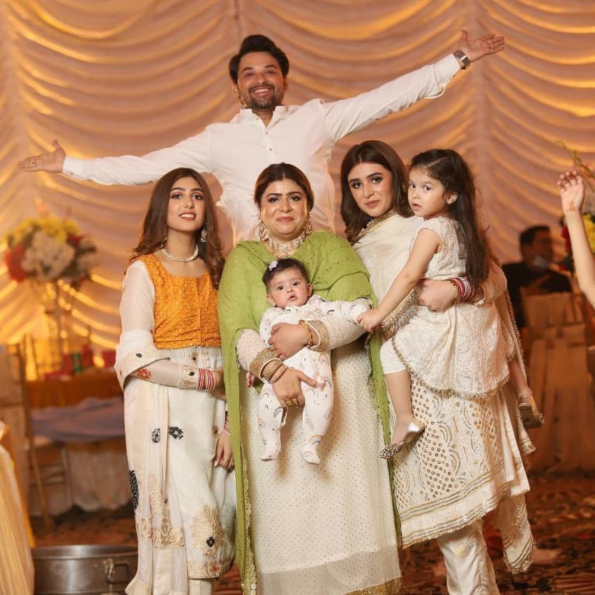 Actor Noman Habib with his Beautiful family at a Recent Wedding