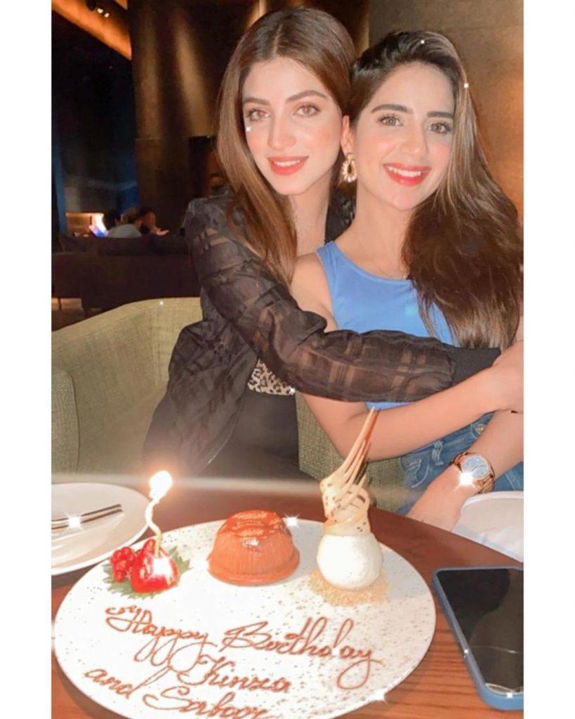 Saboor Aly And Kinza Hashmi Vacationing In Dubai