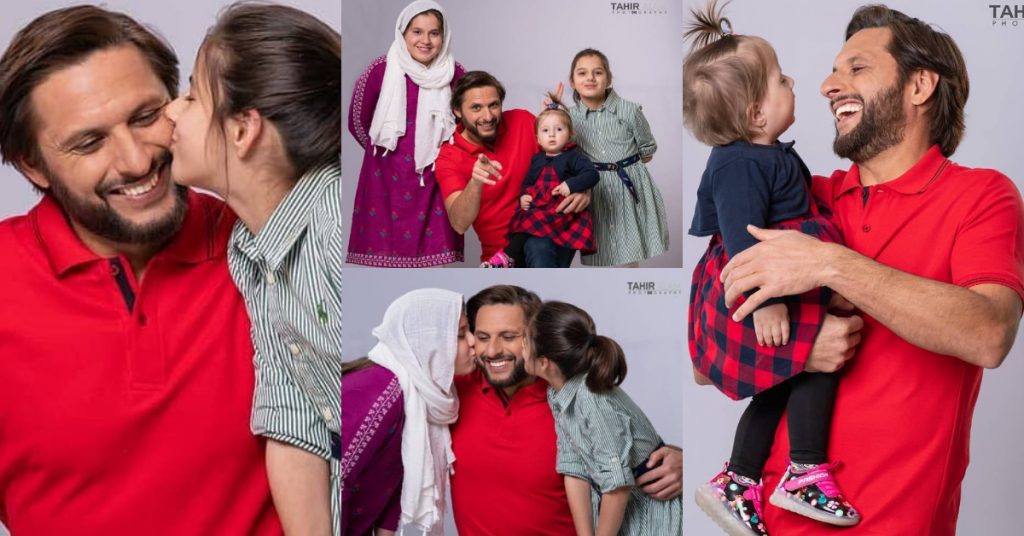 Shahid Afridi's Latest Adorable Shoot With Daughters