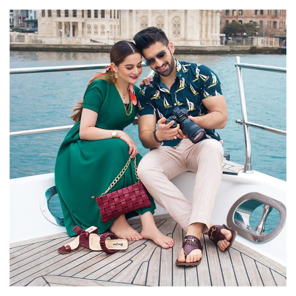 Borjan Shoes Ad Ft. Aiman Khan And Muneeb Butt