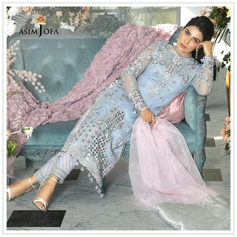 Asim Jofa's Latest Festive Collection Featuring Ayeza Khan