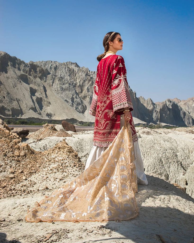 Erum Khan Lawn Collection'21 Featuring Aiman Khan And Minal Khan