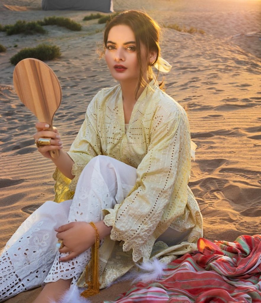 Erum Khan Lawn Collection'21 Featuring Aiman Khan And Minal Khan