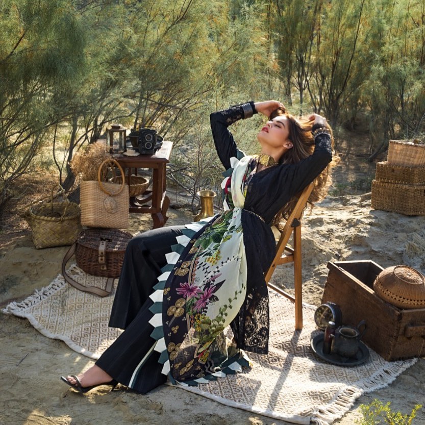 Erum Khan Lawn Collection'21 Featuring Aiman Khan And Minal Khan