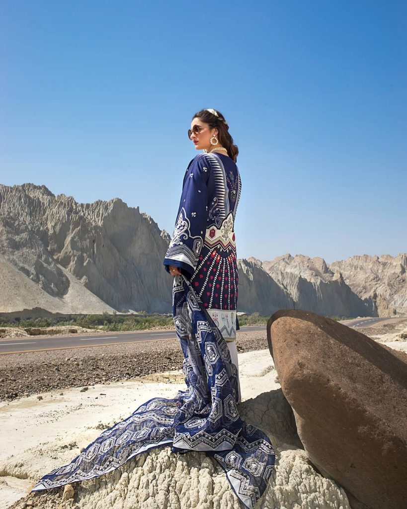 Erum Khan Lawn Collection'21 Featuring Aiman Khan And Minal Khan