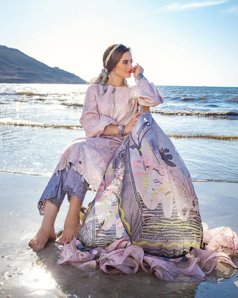 Erum Khan Lawn Collection'21 Featuring Aiman Khan And Minal Khan