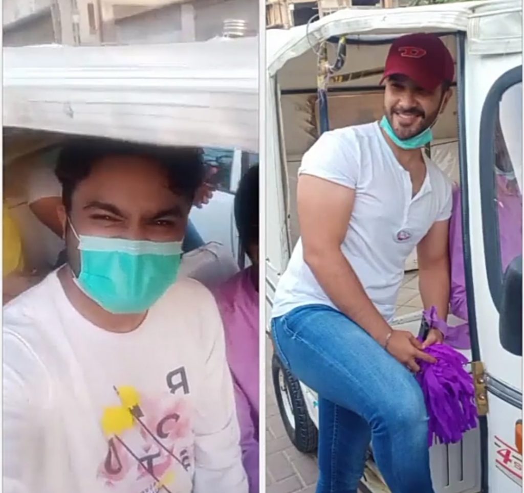 Pakistani Celebrities Spotted at Tuk Tuk March