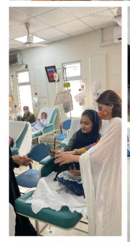 Minal Khan Visits Children Fighting Cancer
