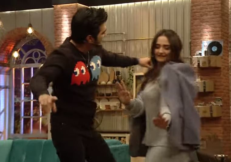Shahzad Sheikh And Momal Sheikh Gives A Dance Performance In Time Out With Ahsan Khan Show