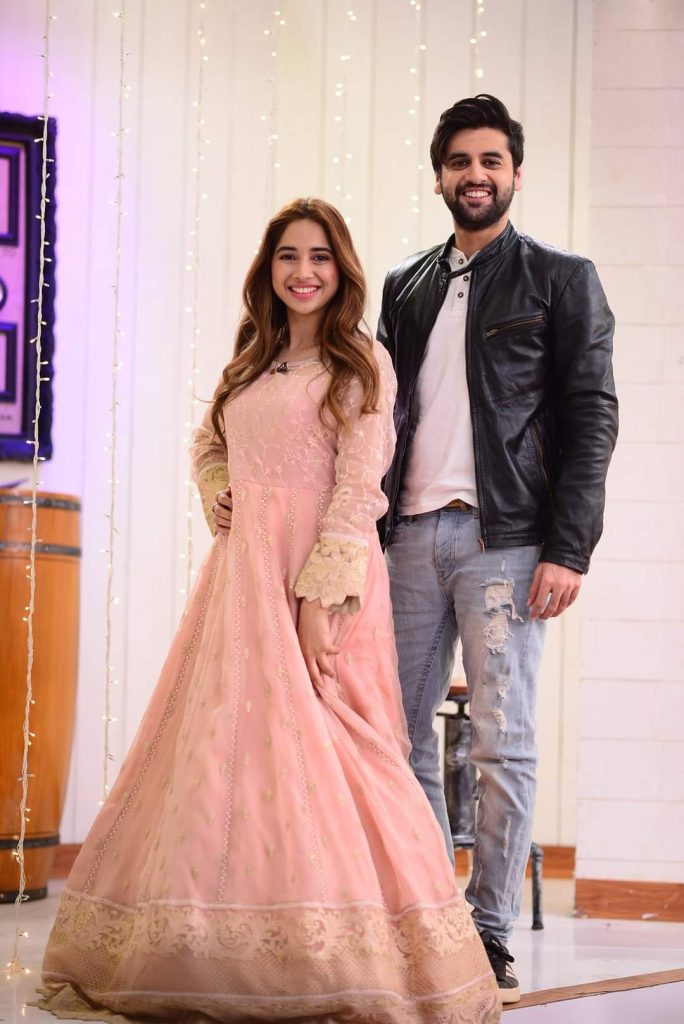 Sabeena Farooq and Raza Talish Pictures Together