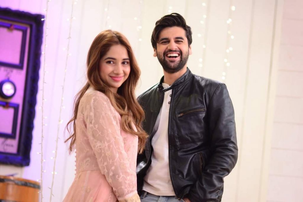 Sabeena Farooq and Raza Talish Pictures Together