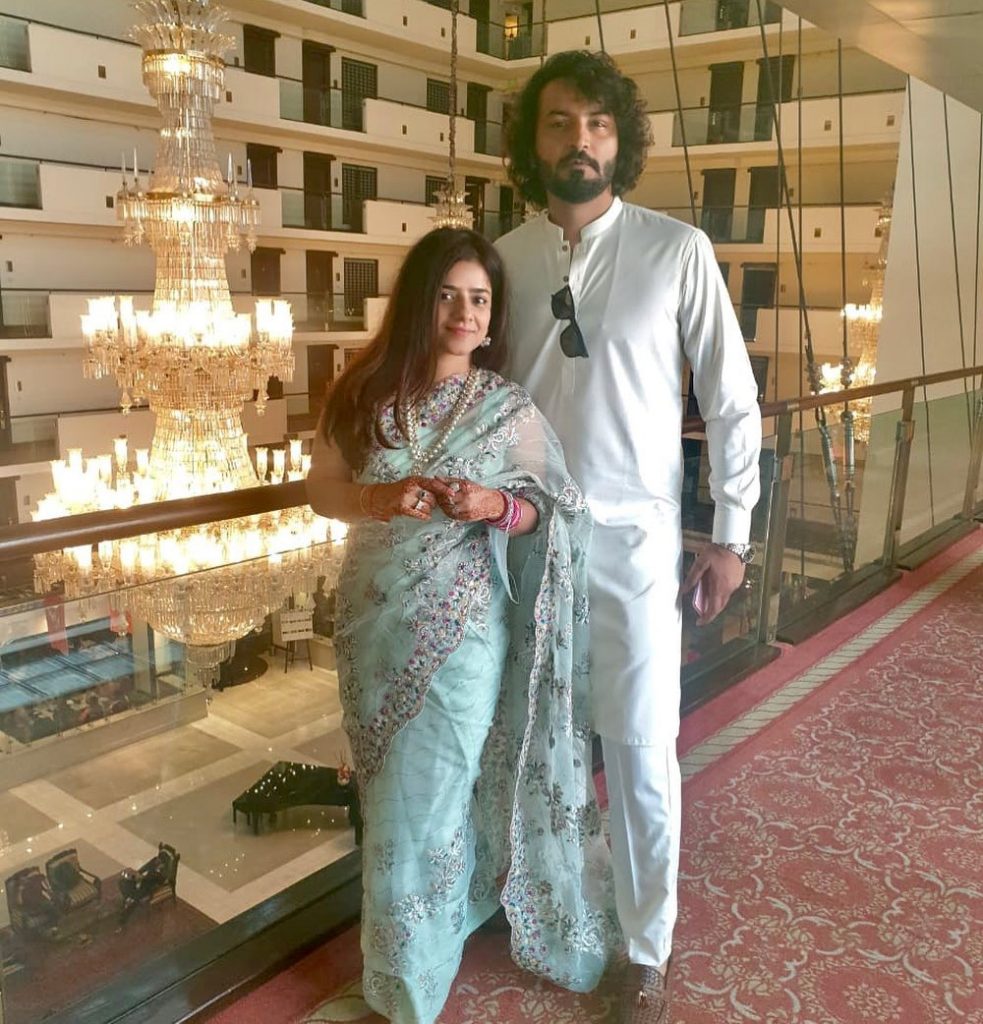 Director Qasim Ali Mureed Shares Pictures With Wife after Wedding