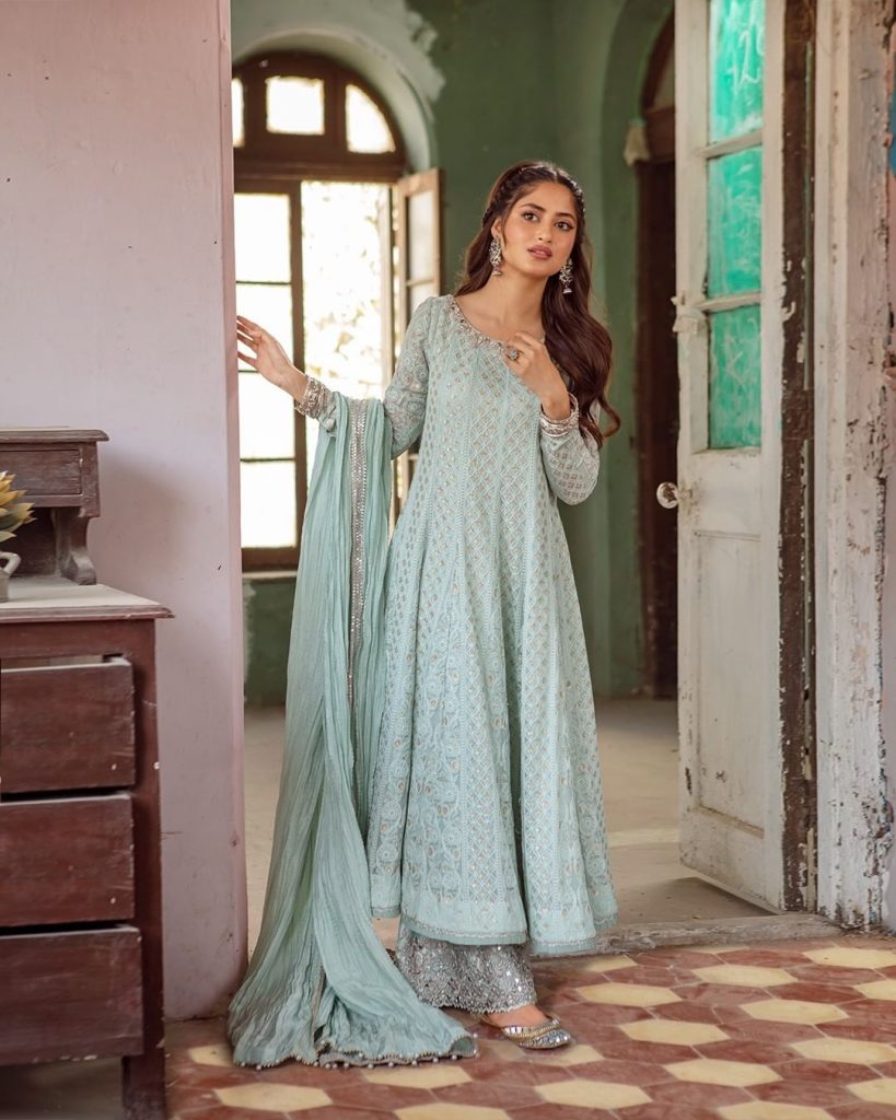 Latest Spring Festive Collection By Faiza Saqlain Featuring Sajal Aly