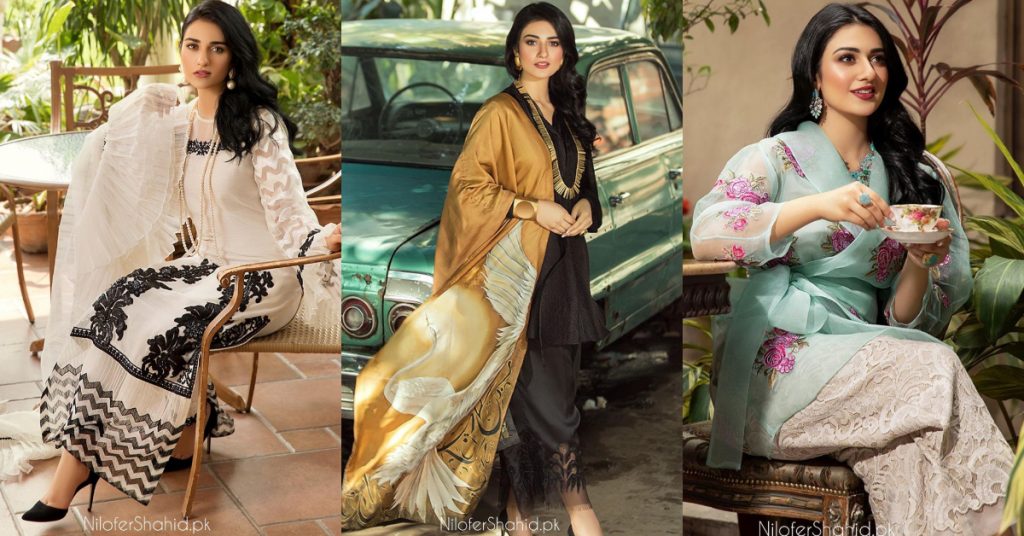 Sarah Khan In Ensembles By Nilofer Shahid