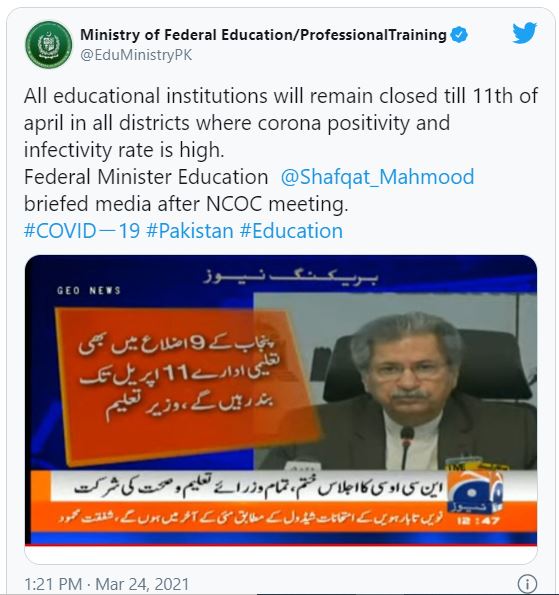 Twitter Flooded With Memes After Shafqat Mehmood Announces Educational Institutions To Remain Closed