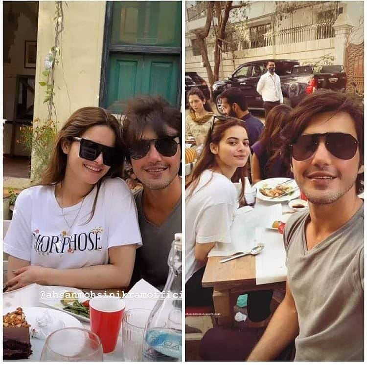 Minal Khan And Ahsan Mohsin Ikram Brunch Date With Friends