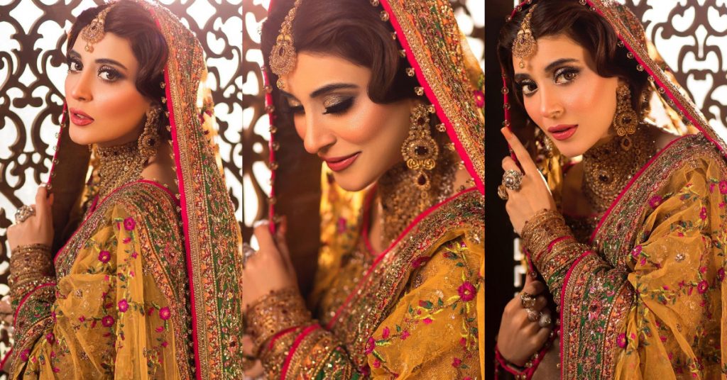 Urwa Hocane Looks Regal In A Gorgeous Mehndi Attire