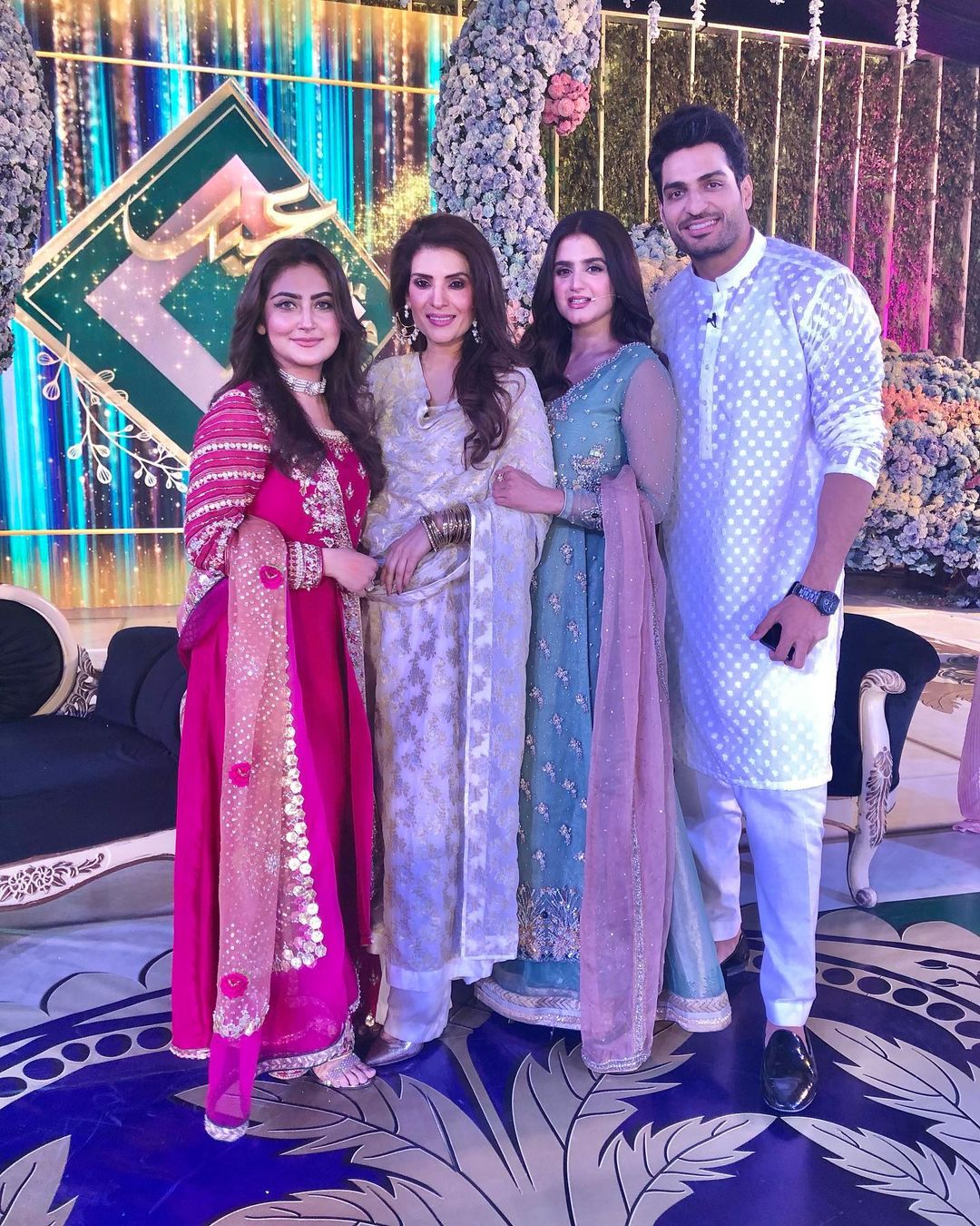 Beautiful Pictures of Celebrities from Eid Show 2021 Recording