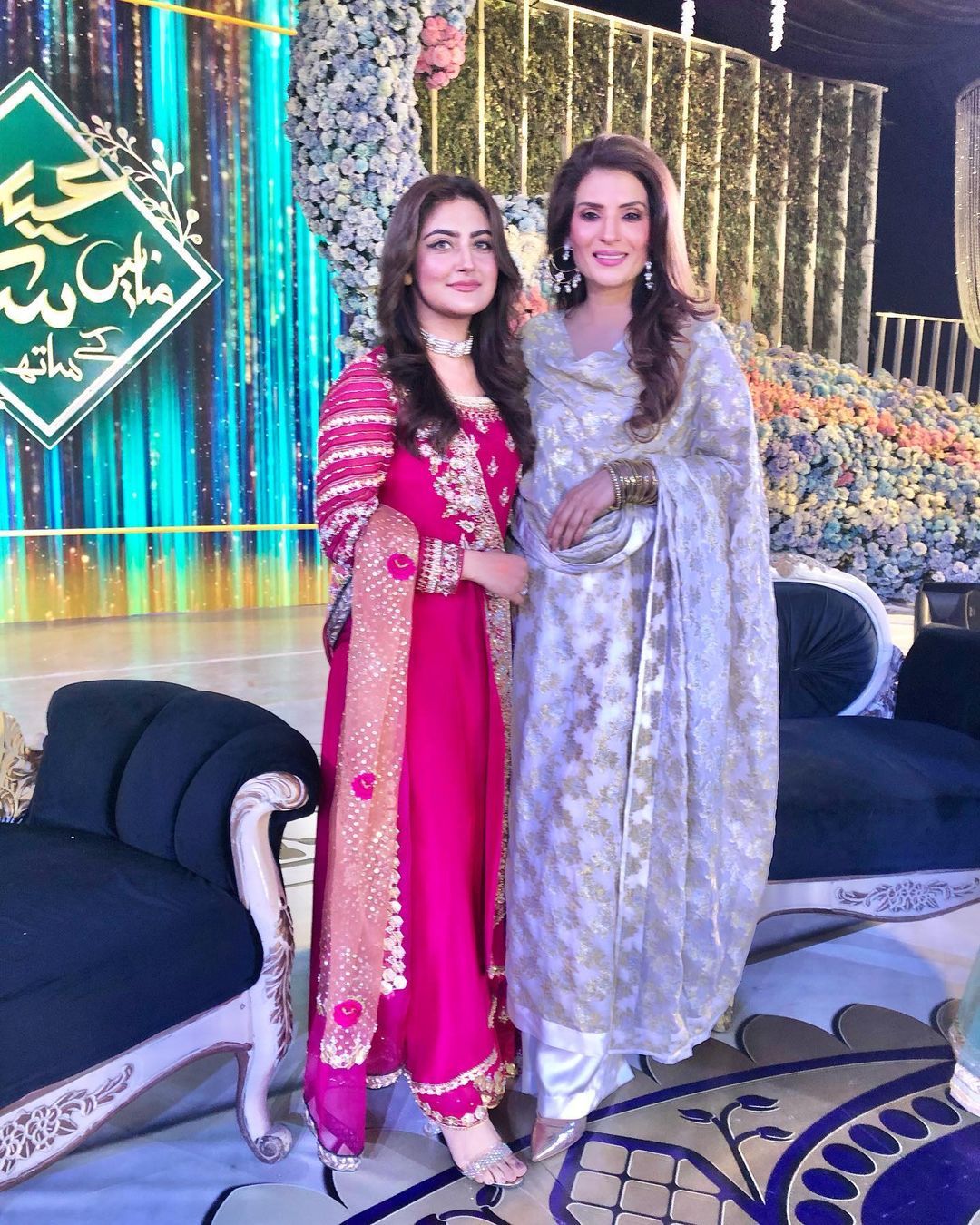 Beautiful Pictures of Celebrities from Eid Show 2021 Recording