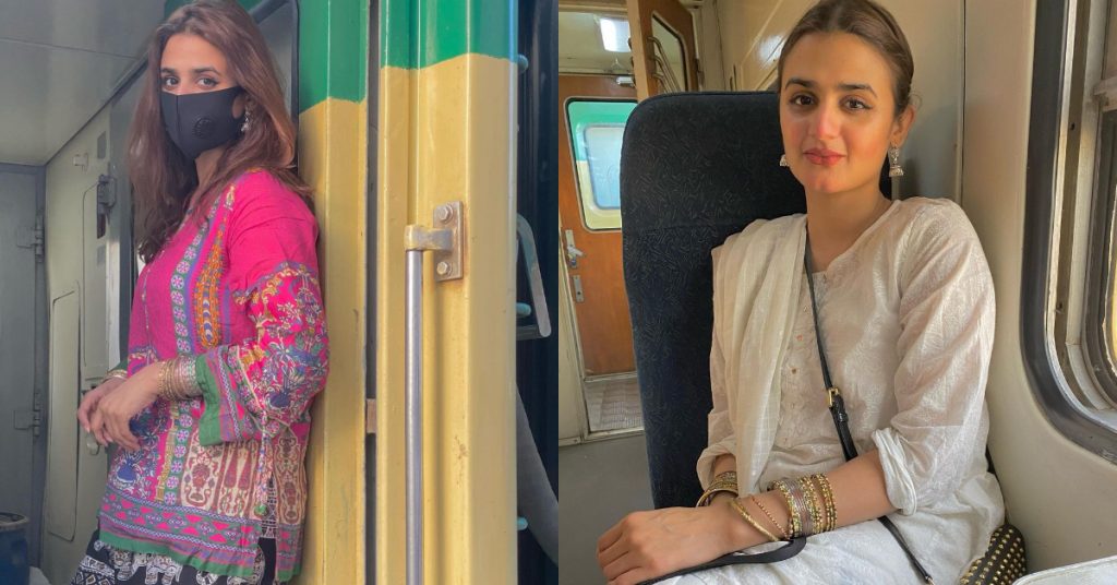 Hira Mani Travels To Karachi By Train