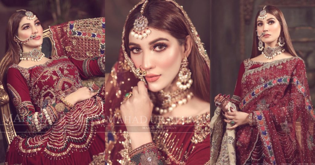 Nazish Jahangir Stuns As A Traditional Bride In Her Latest Shoot