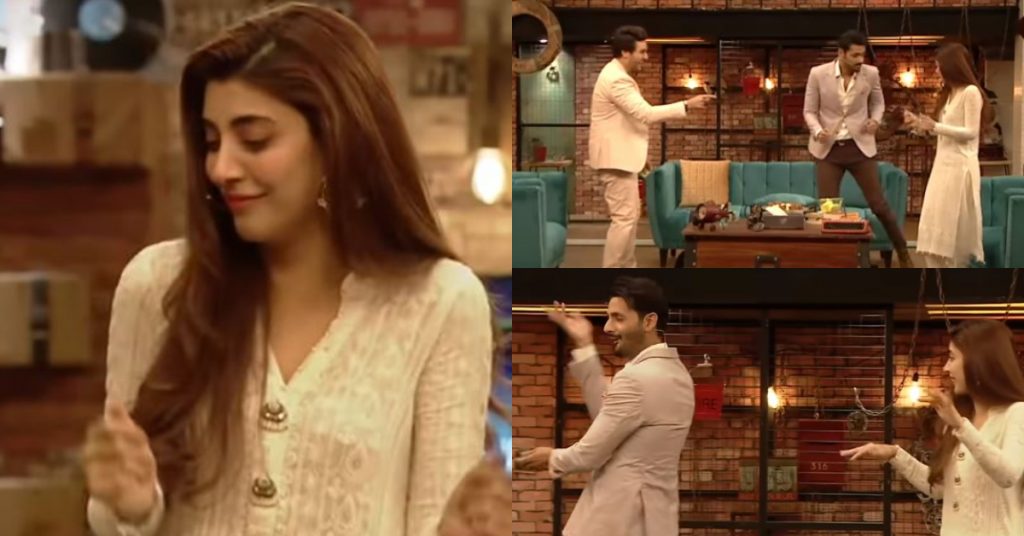 Mohib Mirza and Urwa Hocane Dance Performance At Time Out With Ahsan Khan Show