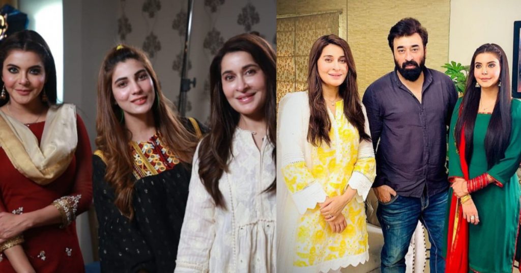 Nida Yasir and Shaista Lodhi Eid Play BTS Pictures