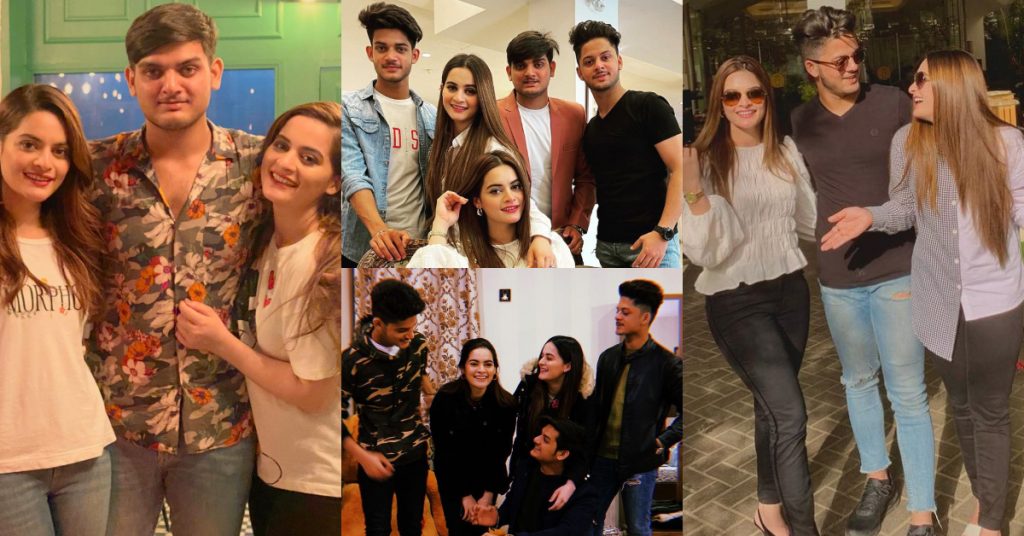 Aiman And Minal's Latest Pictures With Their Brothers