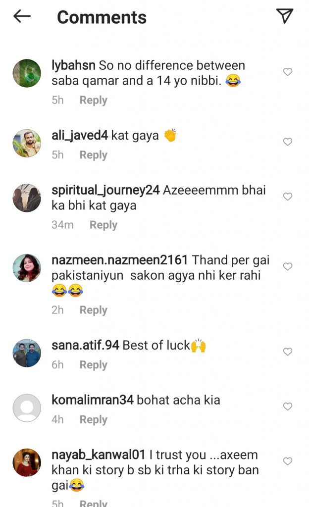 Saba Qamar and Azeem Khan Face Backlash After Calling it Off
