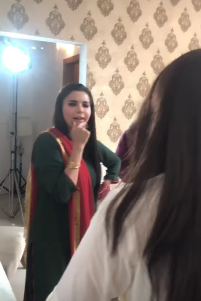 Nida Yasir and Shaista Lodhi Eid Play BTS Pictures