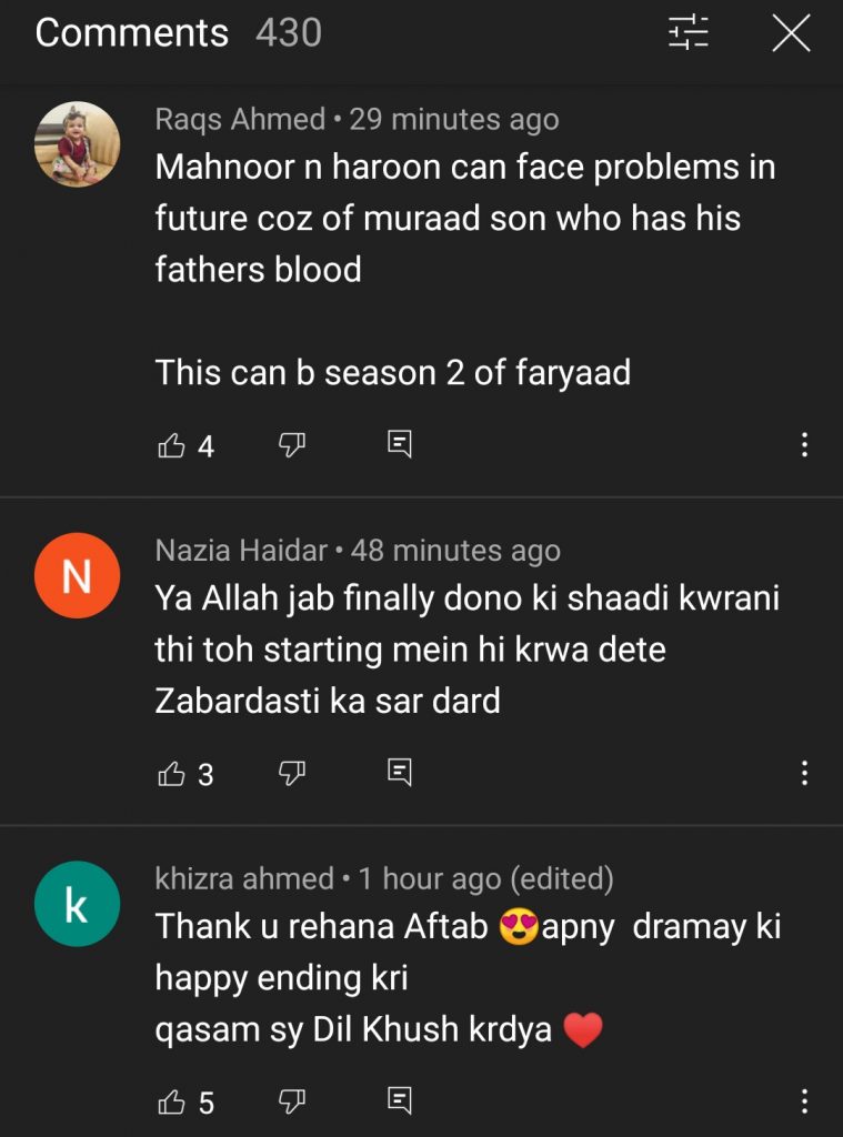 Public Reaction On Faryad Drama Last Episode