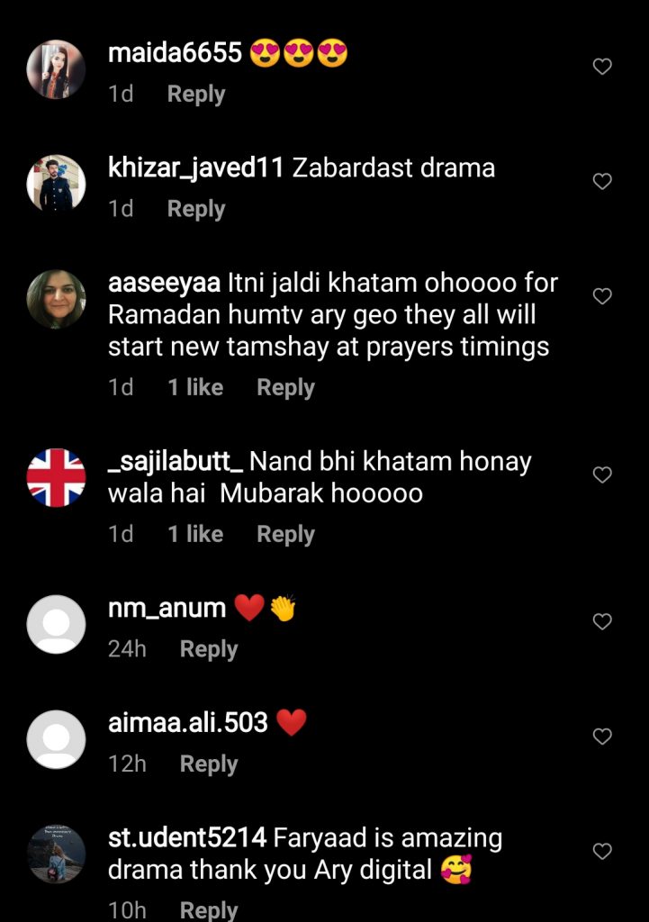 Public Reaction On Faryad Drama Last Episode