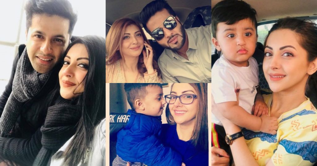 Moomal Khalid Adorable Pictures With Husband And Son