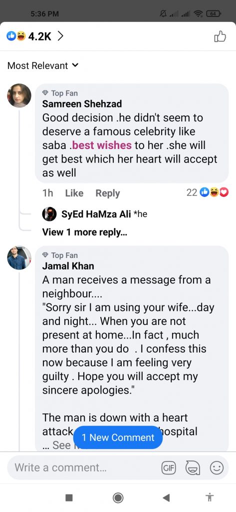 Saba Qamar and Azeem Khan Face Backlash After Calling it Off