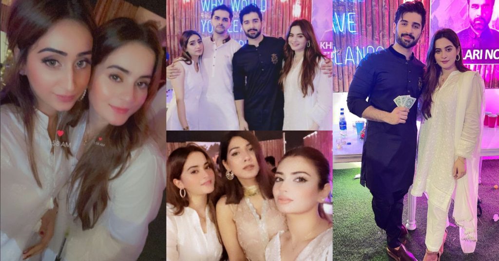 Aiman Khan And Muneeb Butt Spotted At Game Night By Saqib Sheikh