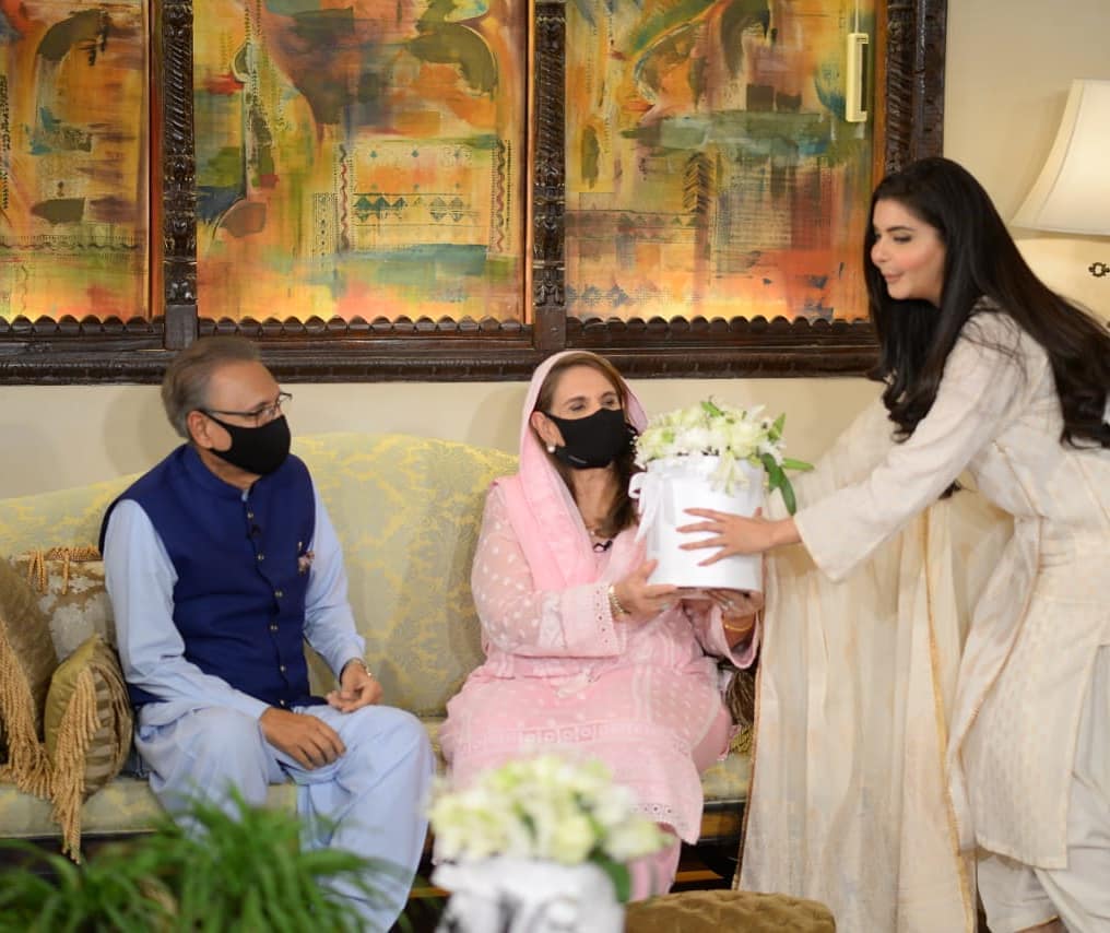 President Arif Alvi With Wife Samina Alvi At Shan-e-Sahoor