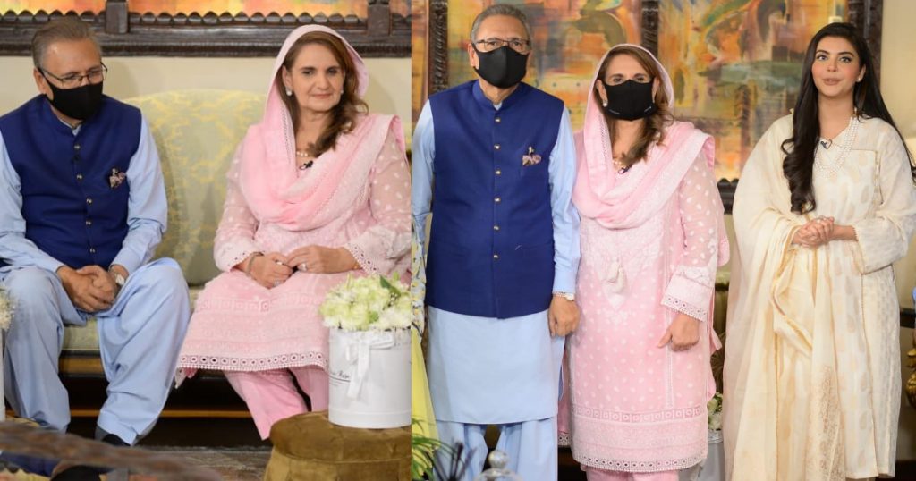 President Arif Alvi With Wife Samina Alvi At Shan-e-Sahoor
