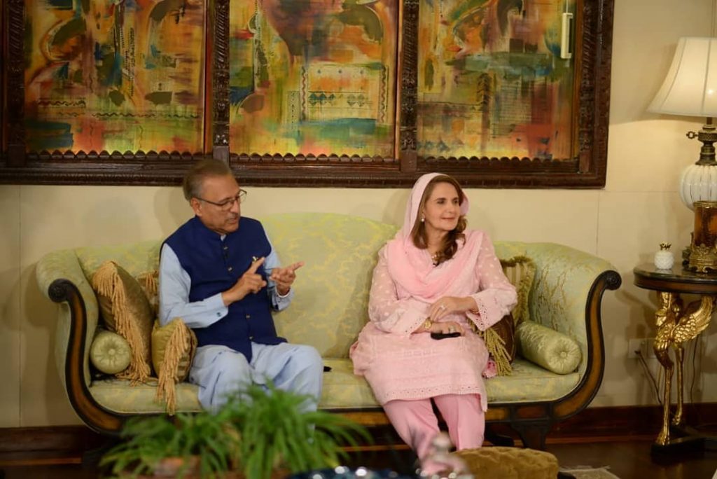 President Arif Alvi With Wife Samina Alvi At Shan-e-Sahoor