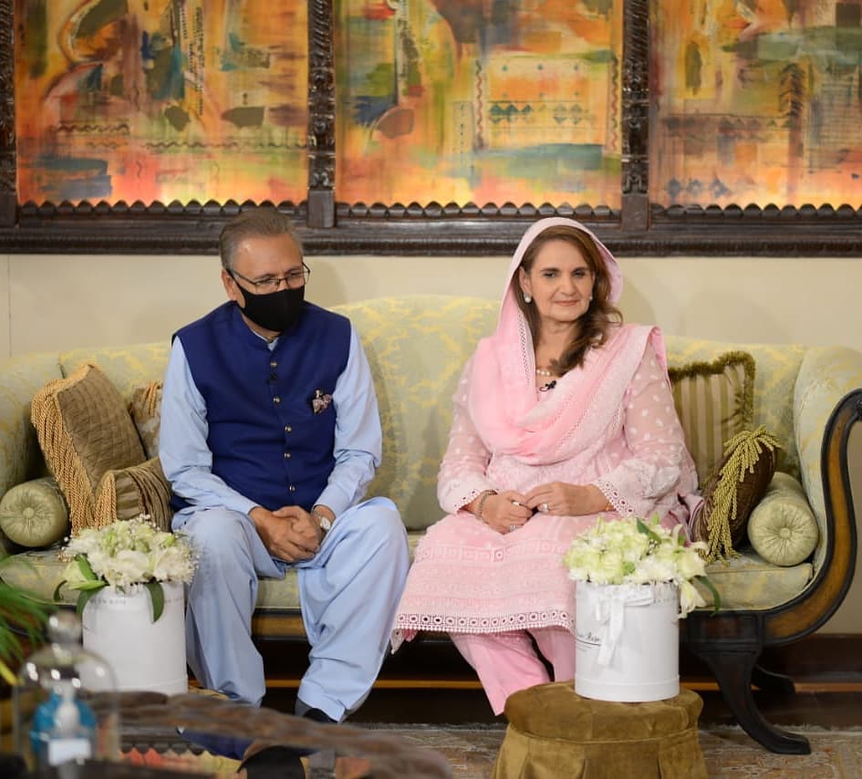 President Arif Alvi With Wife Samina Alvi At Shan-e-Sahoor