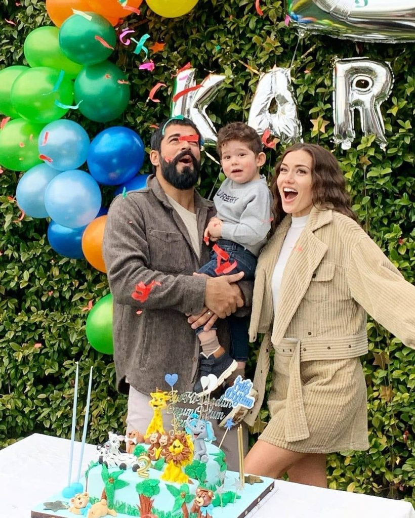 Burak Özçivit And Fahriye Evcan Celebrated Son's Second Birthday