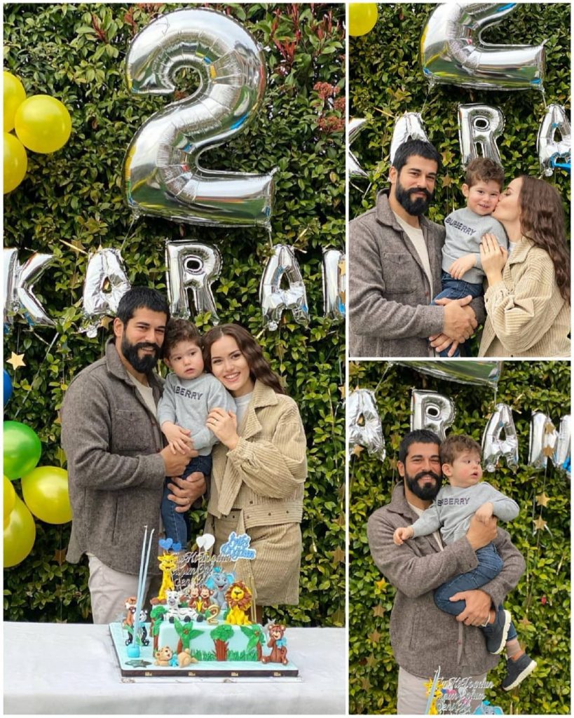 Burak Özçivit And Fahriye Evcan Celebrated Son's Second Birthday