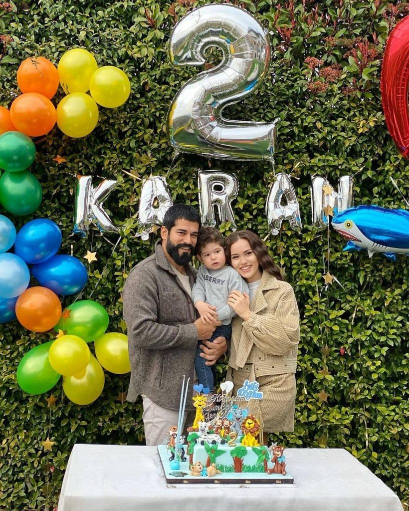 Burak Özçivit And Fahriye Evcan Celebrated Son's Second Birthday