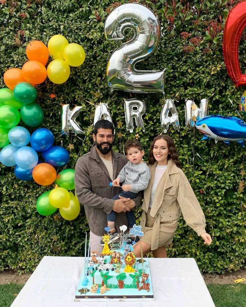 Burak Özçivit And Fahriye Evcan Celebrated Son's Second Birthday