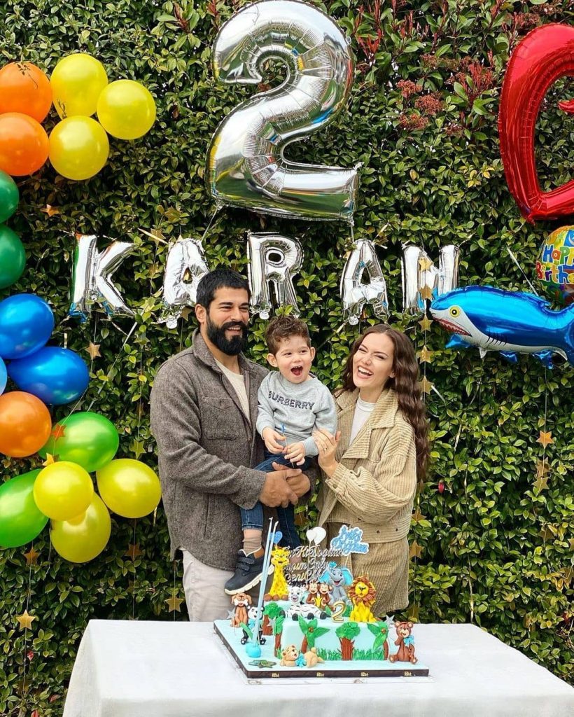 Burak Özçivit And Fahriye Evcan Celebrated Son's Second Birthday